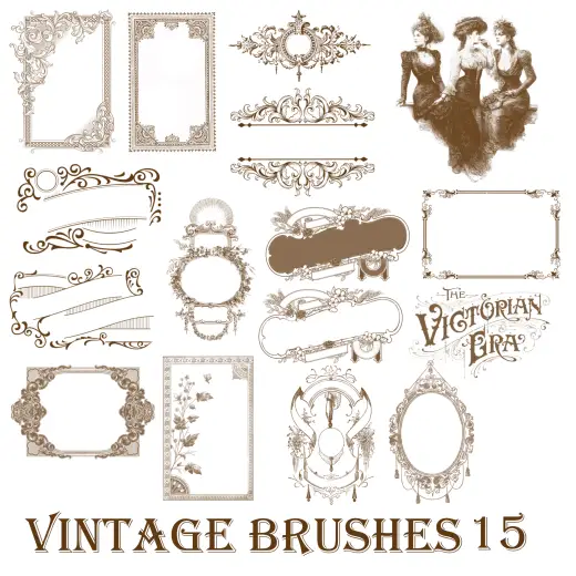 Vintage - 15 Photoshop Brushes — Photoshop brush