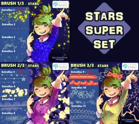 BRUSH SUPER SET - STARS — Clip Studio Paint brush