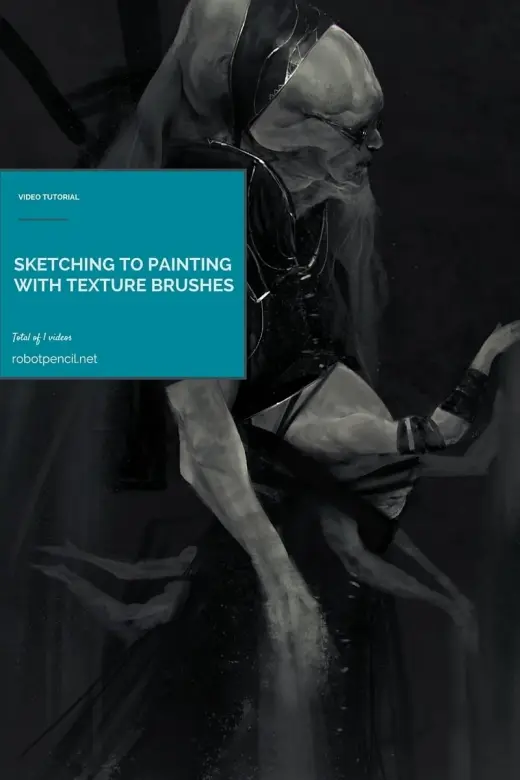 Sketching to Painting with Texture Brushes — Photoshop brush