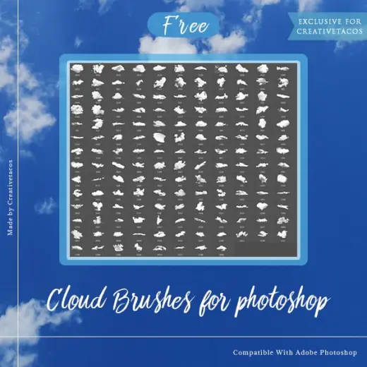 Cloud Brush Photoshop Pack — Photoshop brush
