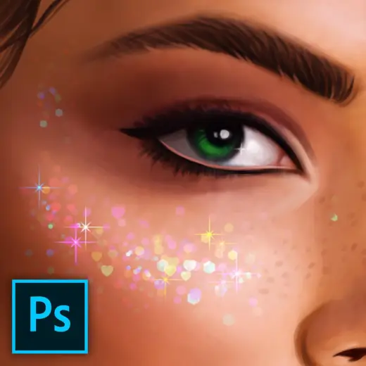 Realistic glitter brush pack for Photoshop — Photoshop brush