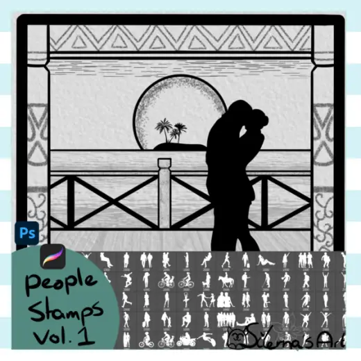 PROCREATE/PHOTOSHOP - People stamp pack Vol .1 — Procreate & Photoshop brush