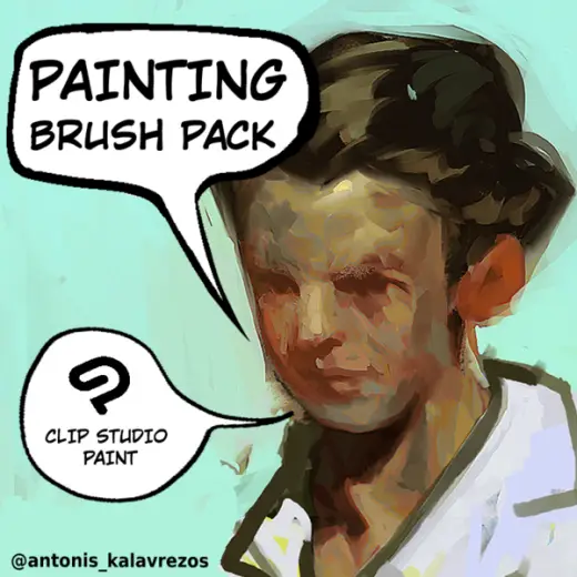 The Painting Brush Pack  1.0 (CLIP STUDIO PAINT) 2025 — Clip Studio Paint brush