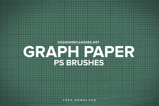 8 Graph Paper PS Brushes — Procreate, Photoshop & Krita brush