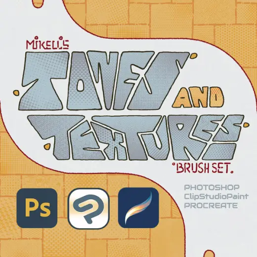Mikell's Tones 'n' Textures Brushes — Photoshop brush