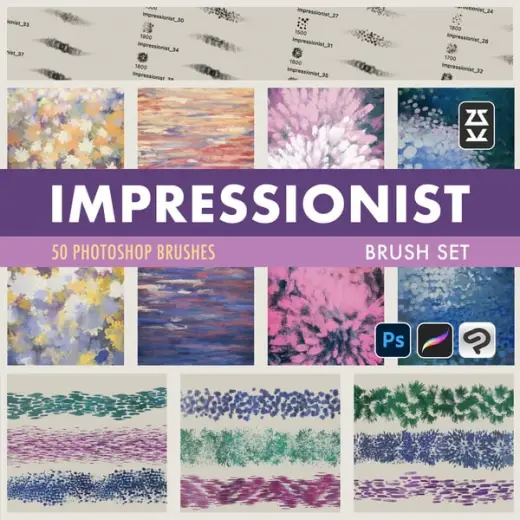 Impressionist Brush Set — Photoshop brush