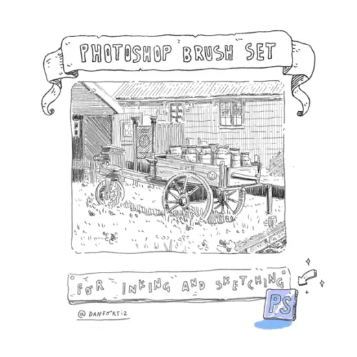 Dan's Sketching Brush Set - For Photoshop — Photoshop brush