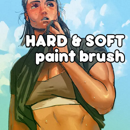 CSP Brushes: Hard & Soft — Clip Studio Paint brush