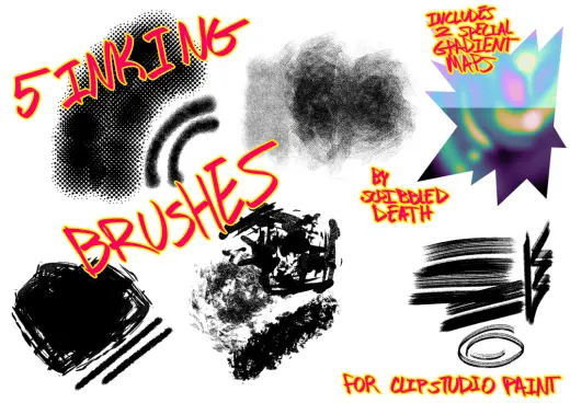 2019 Inking Brushes sample — Clip Studio Paint brush