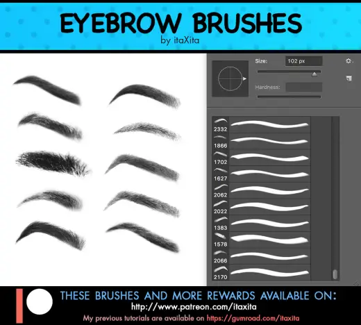 Eyebrow Brushes — Photoshop brush