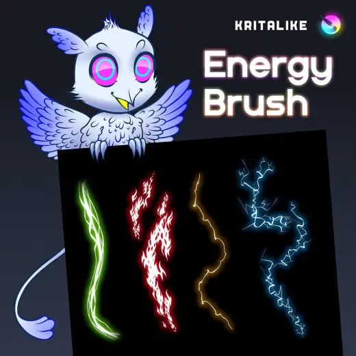 Energy Brush by KritaLike(Team) — Krita brush
