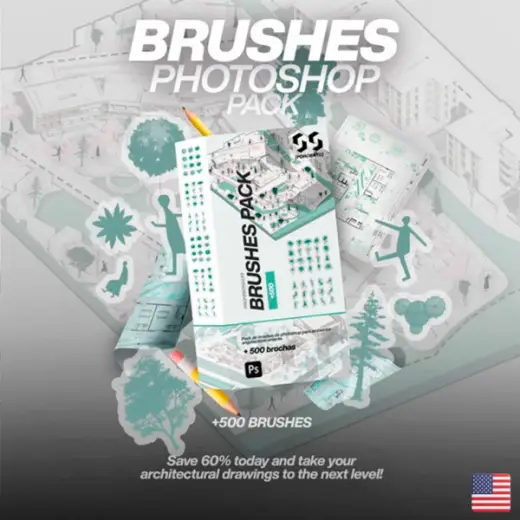 ProRender Brushes Pack (+600) Photoshop + FREE Gifts ᴇɴ — Photoshop brush