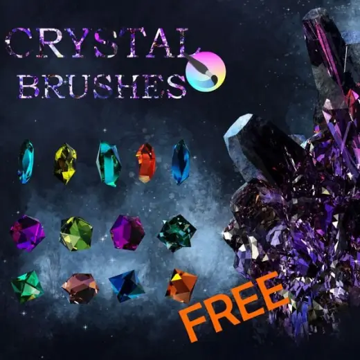🎁FREE💎Crystal’s Whisper Brushes for Krita — Krita brush