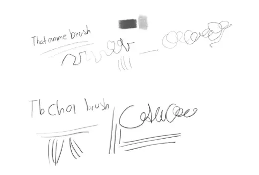 Two Sketch Brushes — Krita brush
