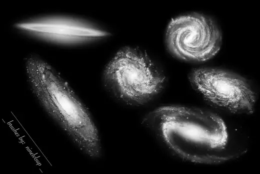 Galaxy Space Brushes — Procreate, Photoshop & Krita brush