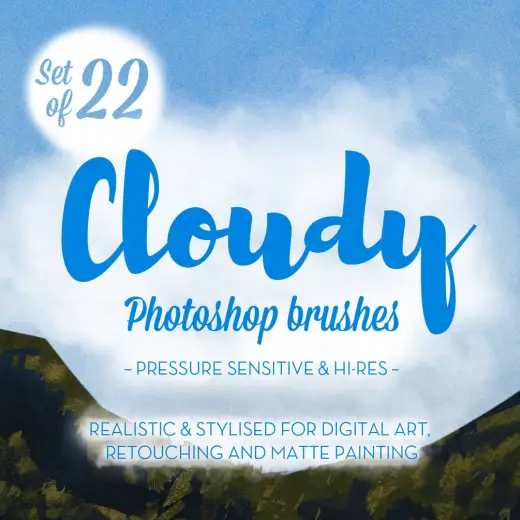 Matt's Photoshop Cloud Brush Set + Stock Images — Photoshop brush