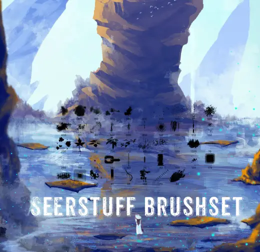 48 SeerStuff Brushes — Procreate, Photoshop & Krita brush