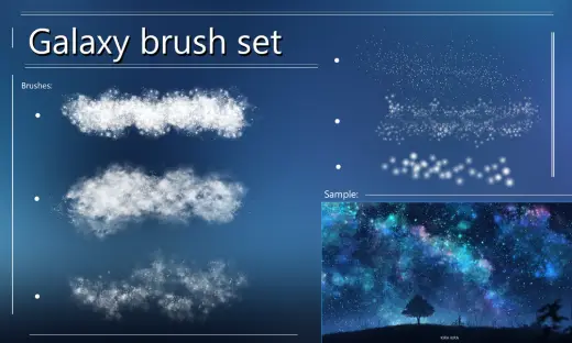 Galaxy Brush Set — Photoshop brush