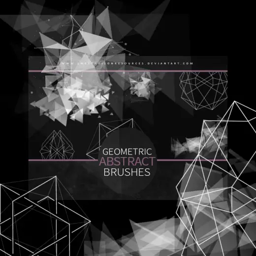 Geometric Abstract Brushes — Procreate, Photoshop & Krita brush