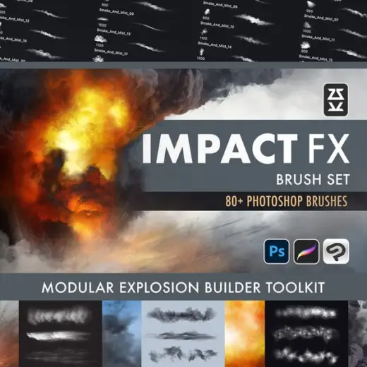 Impact FX Brush Set — Photoshop brush
