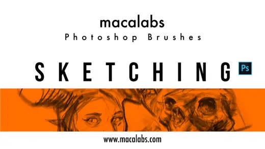 MACALABS_Sketching Photoshop Brushes — Photoshop brush