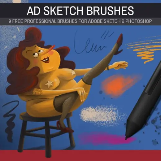 AD Adobe Sketch Brushes — Photoshop brush