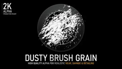 Dusty Brush Grain Alpha | High-Resolution Grunge Texture — Photoshop brush