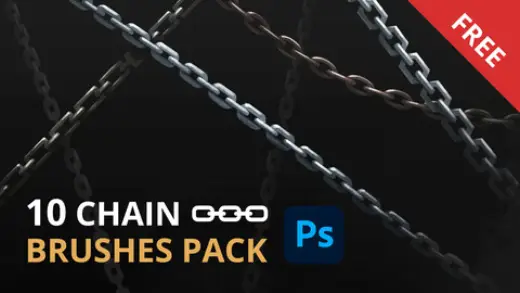FREE 10 Chain Brushes Pack / Photoshop — Photoshop brush