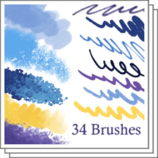 Summer Draw & Paint Set 2026 — Clip Studio Paint brush