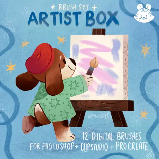 The Artist box: brush pack for Clip Studio, Procreate & Photoshop — Procreate, Photoshop & Clip Studio Paint brush