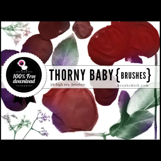 Rose Petals Brushes — Procreate, Photoshop & Krita brush