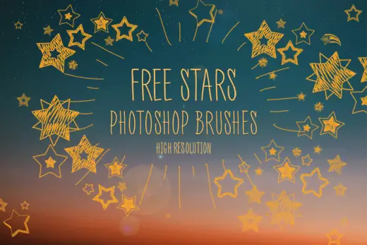 Free Photoshop Star Brushes by FixThePhoto — Procreate, Photoshop & Krita brush