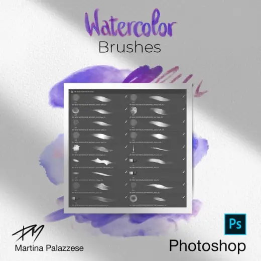 18 free Watercolor brushes | Photoshop — Photoshop brush