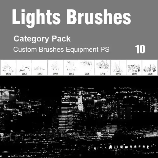 Lights Brushes - Category Custom Brushes Pack Photoshop — Photoshop brush