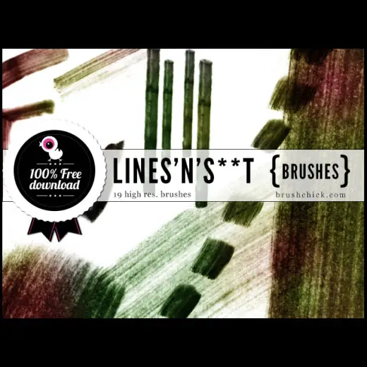Lines Brushes — Procreate, Photoshop & Krita brush