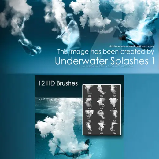Underwater Brushes — Procreate, Photoshop & Krita brush