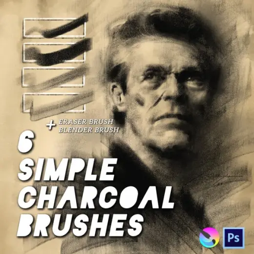 Simple Charcoal Brushes — Photoshop brush