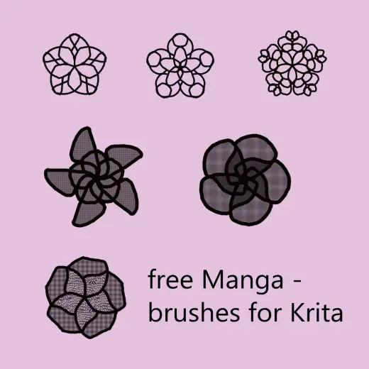 Free Manga - Brushes for Krita — Krita brush