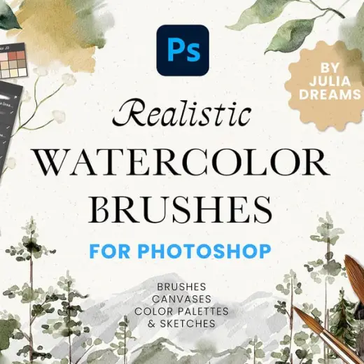 Realistic Watercolor Brushes for Photoshop — Photoshop brush