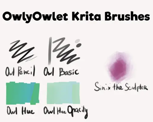 OwlyOwlet Brushes — Krita brush