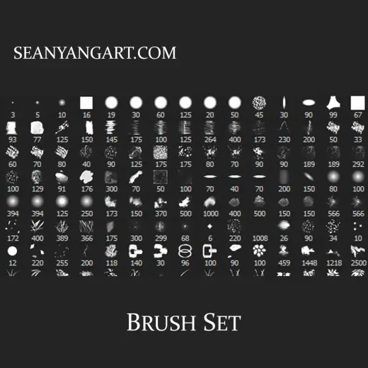 Sean Yang Brushset — Procreate & Photoshop brush