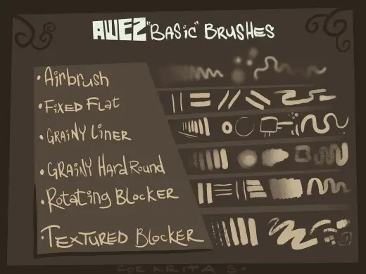 Awez Basic Brushes — Krita brush