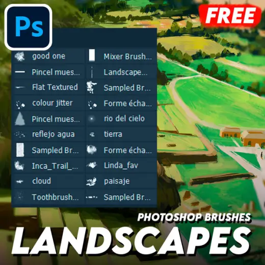 Joaquin Landscape Photoshop Brushes — Photoshop brush
