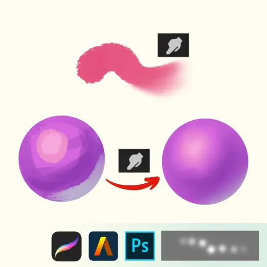 FREE！The best Blend for procreate / ps /artstudiopro — Procreate & Photoshop brush