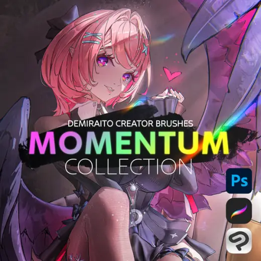 DemiRaito Brushes: Momentum Collection [Procreate / Photoshop / CSP] — Procreate, Photoshop & Clip Studio Paint brush