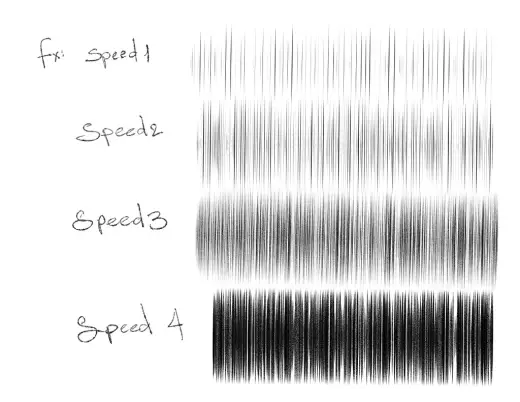 Manga Speed Lines and BG Fx — Krita brush