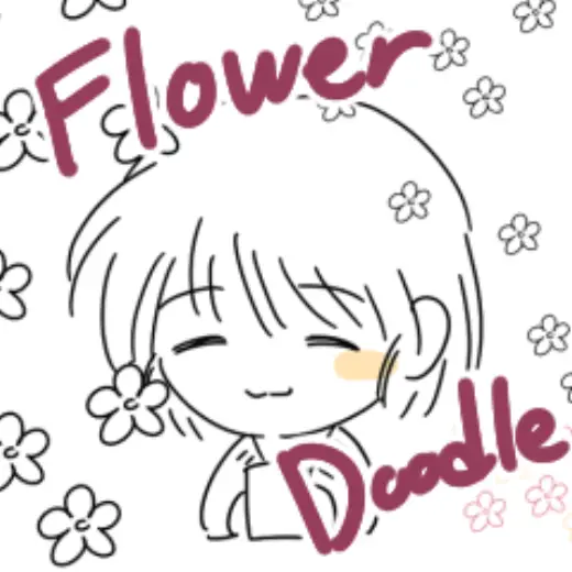 Doodle Flower deco |  낙서 꽃 브러시 — Clip Studio Paint brush