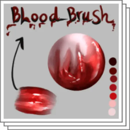 Blood Brush texture — Clip Studio Paint brush