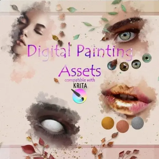 Digital Painting Assets for Krita - BUNDLE — Krita brush