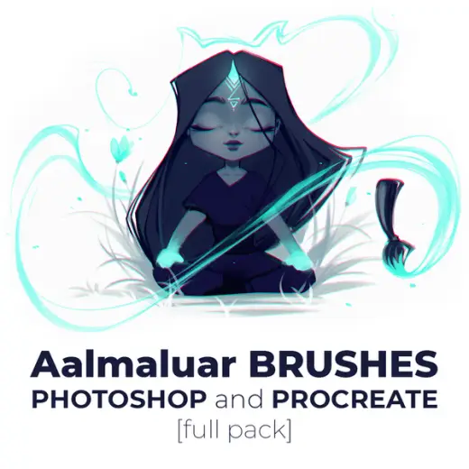 Aalmaluar Brushes - Photoshop and Procreate - full pack — Procreate & Photoshop brush
